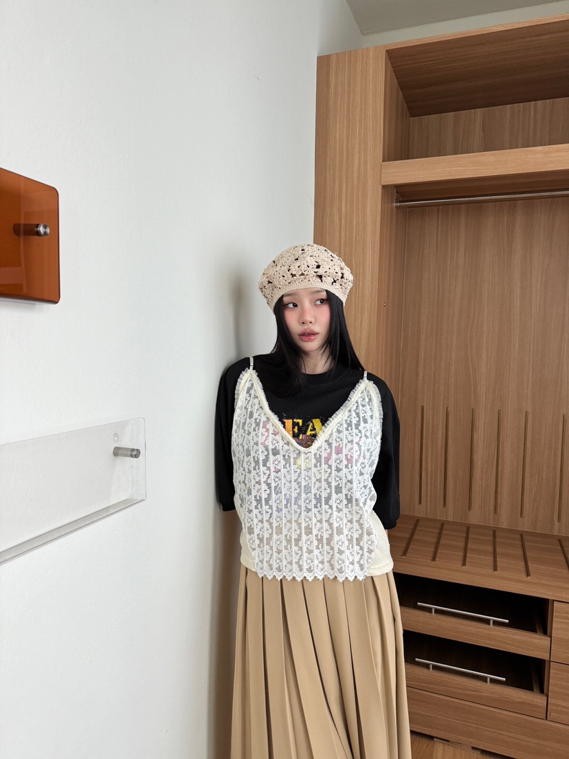 MAISONDEGLORY東大門代購女裝新款休閑25春夏吊帶背心不含內搭MAISON DE GLORY吊帶/背心