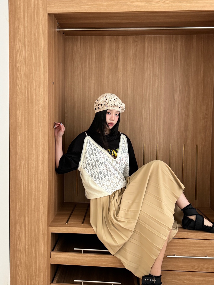 MAISONDEGLORY東大門代購女裝新款休閑25春夏吊帶背心不含內搭MAISON DE GLORY吊帶/背心