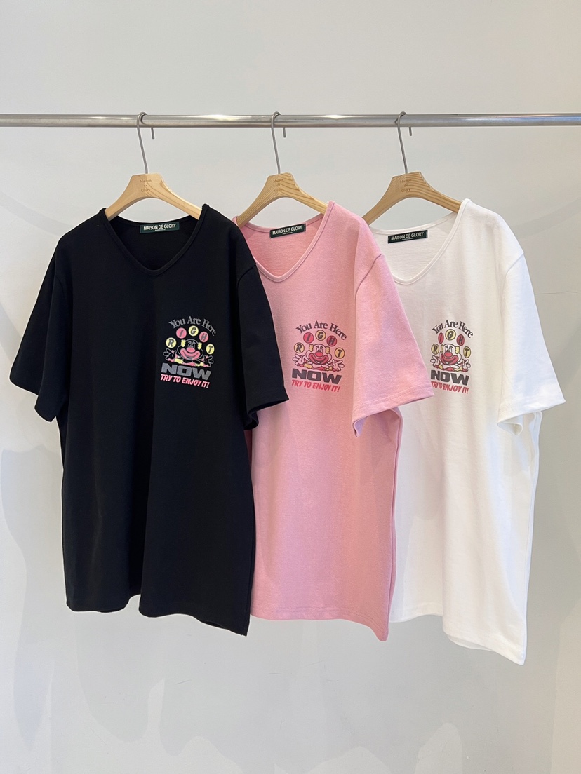 MAISONDEGLORY韓國直郵女士新款時尚推薦熱賣人氣職業25春夏T恤MAISON DE GLORYT恤