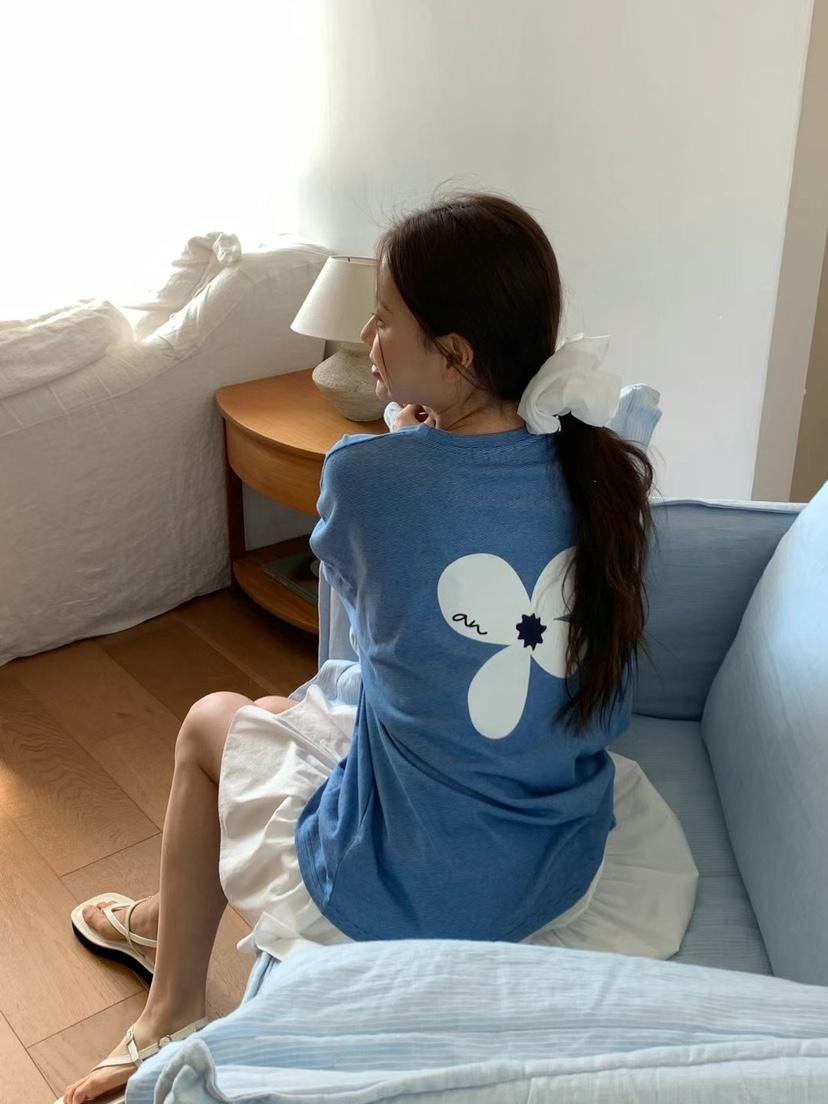 ANOU韓國直郵㊣女裝新品熱賣休閑時尚職業推薦25春夏長袖T恤ANOU長袖T恤
