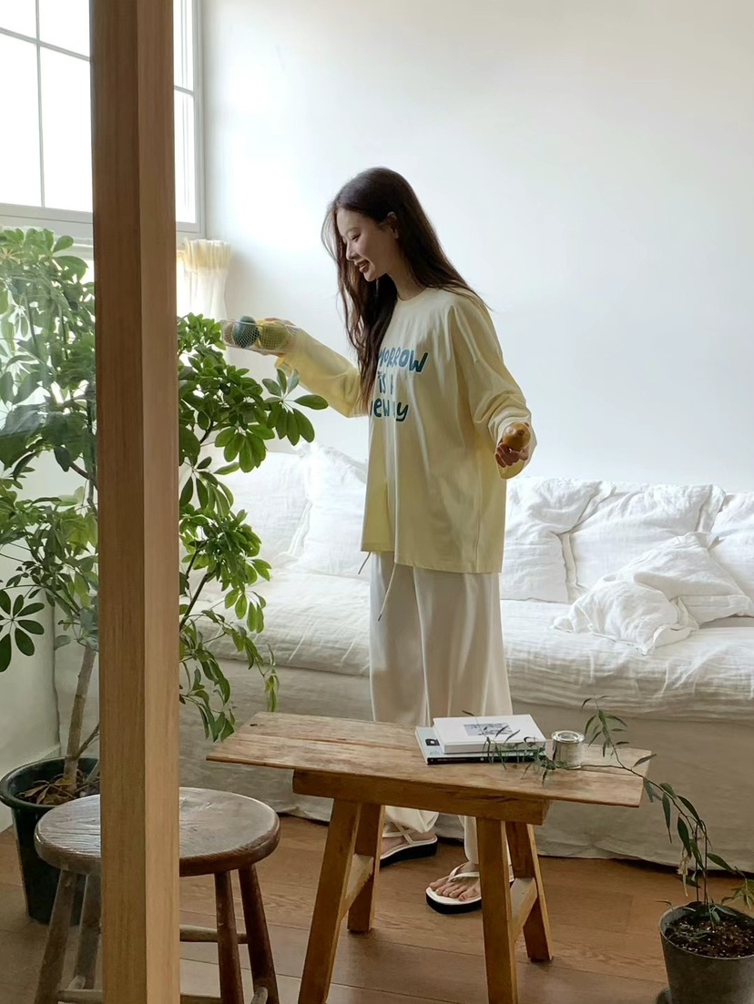 ANOU直郵韓國代購㊣女裝新品人氣25春夏職業推薦休閑長袖T恤ANOU長袖T恤