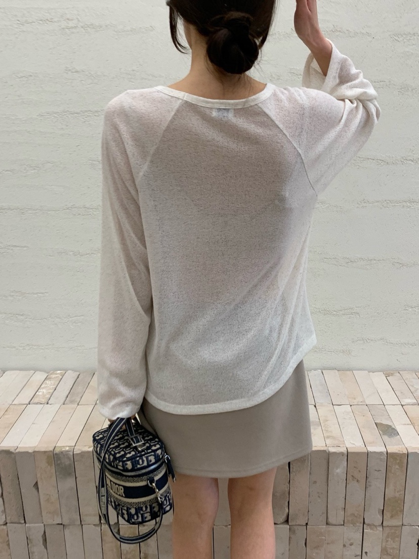 COBALT BLUE韓國㊣直郵東大門代購女裝新品推薦25春夏長袖T恤COBALT BLUE長袖T恤