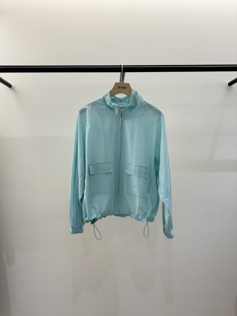 LA CREME韓國㊣直郵東大門代購女裝新品休閑25春夏夾克亞麻LA CREME夾克圖色2