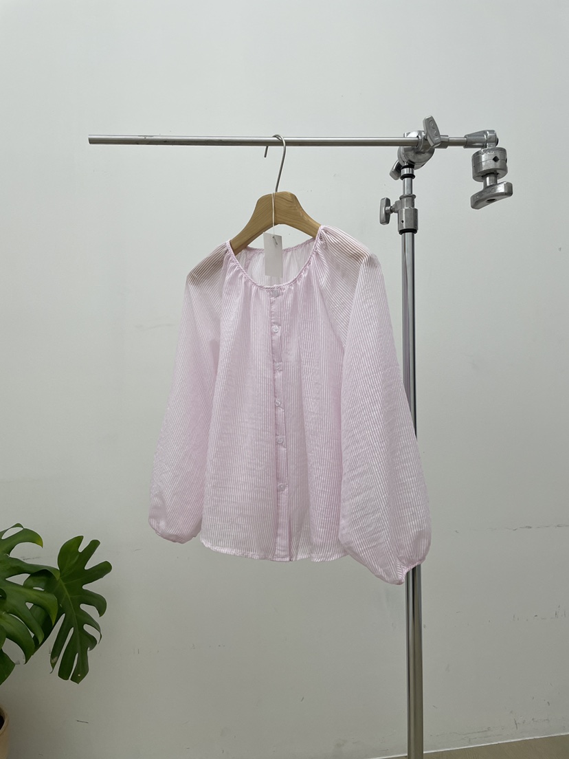 ALLVIBE韓國直郵㊣東大門實拍女裝新品職業25春夏襯衫蕾絲衫ALLVIBE襯衫/蕾絲衫圖色3