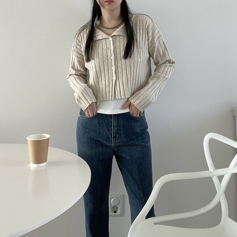 ALLVIBE韓國直郵㊣女裝新款推薦熱賣職業25春夏人氣時尚針織衫ALLVIBE針織衫