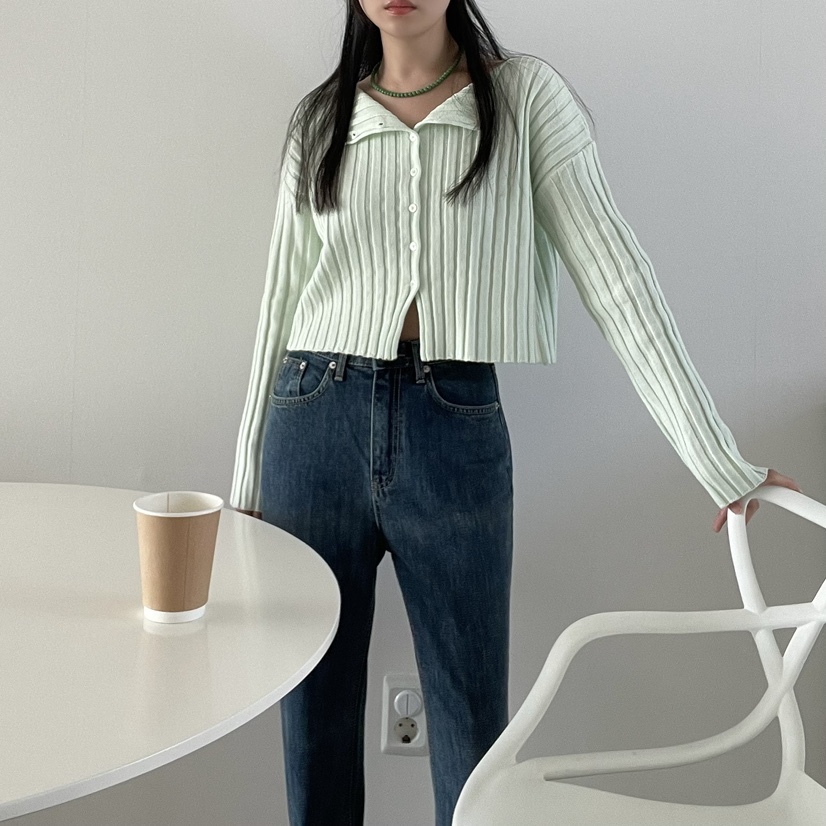 ALLVIBE韓國直郵㊣女裝新款推薦熱賣職業25春夏人氣時尚針織衫ALLVIBE針織衫
