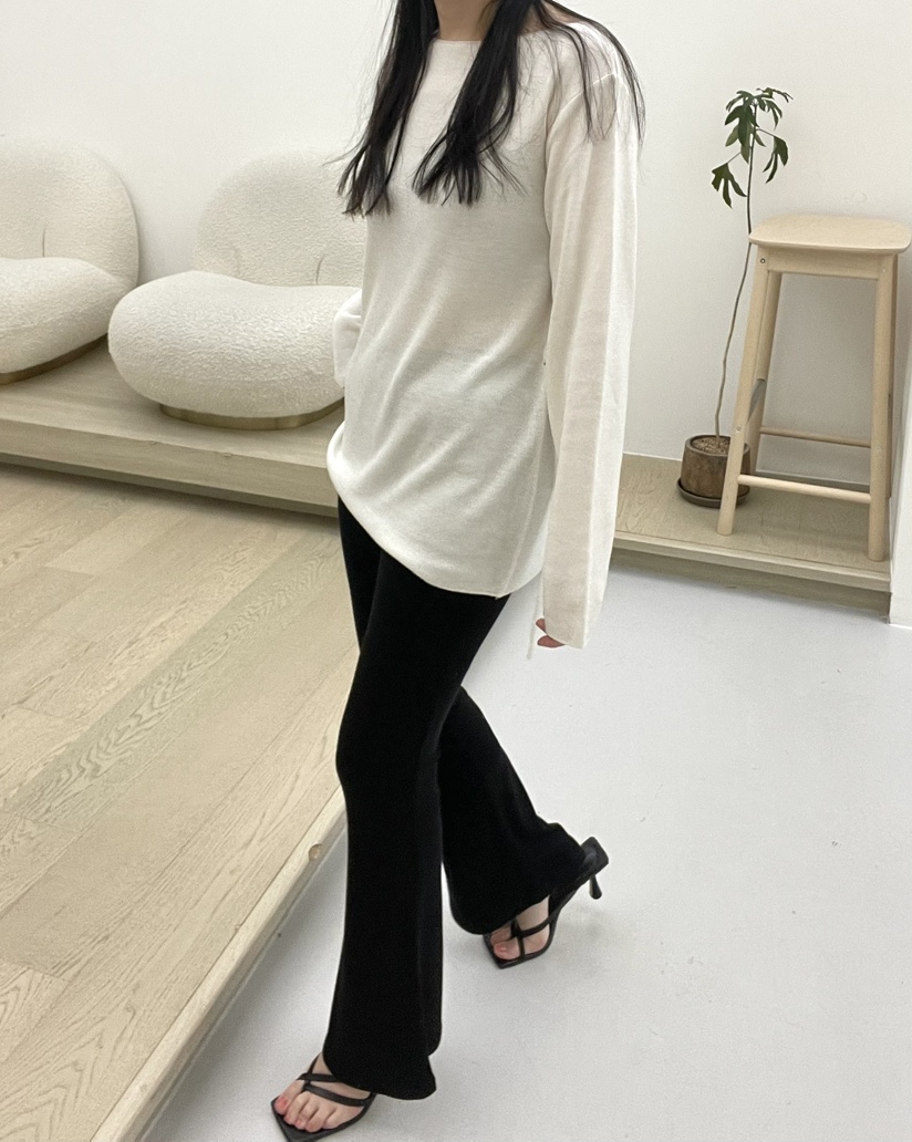 ALLVIBE直郵韓國代購㊣女裝新品推薦時尚職業長袖T恤含腰繩ALLVIBE長袖T恤
