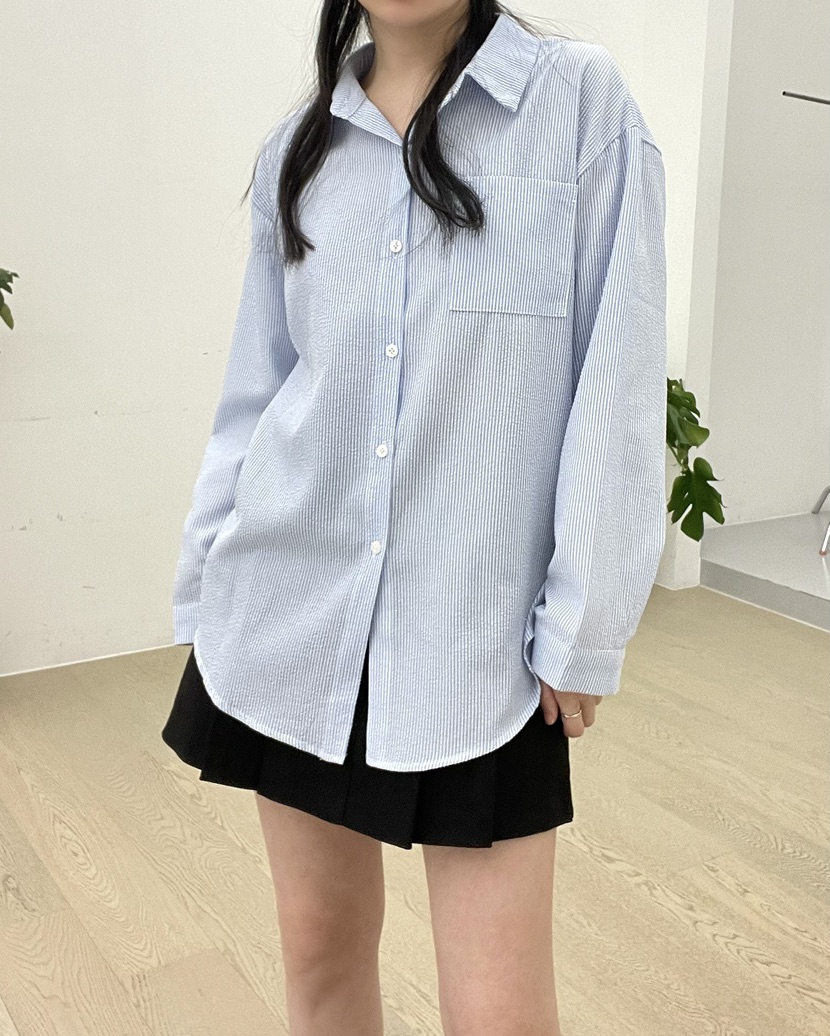 ALLVIBE直郵韓國代購㊣女裝新品人氣時尚熱賣推薦襯衫蕾絲衫ALLVIBE襯衫/蕾絲衫