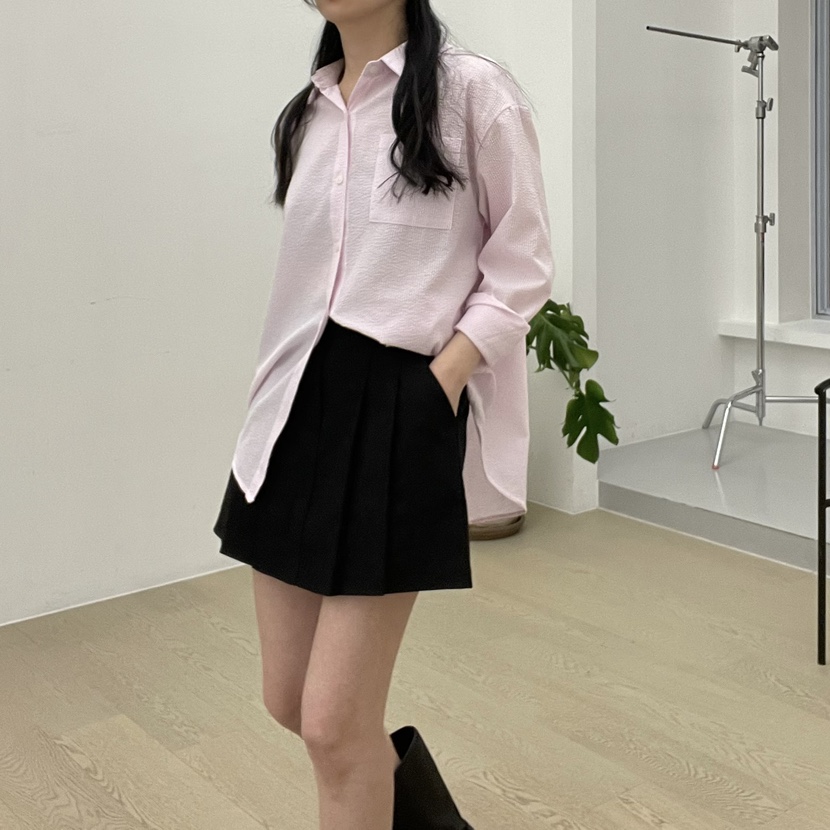 ALLVIBE直郵韓國代購㊣女裝新品人氣時尚熱賣推薦襯衫蕾絲衫ALLVIBE襯衫/蕾絲衫