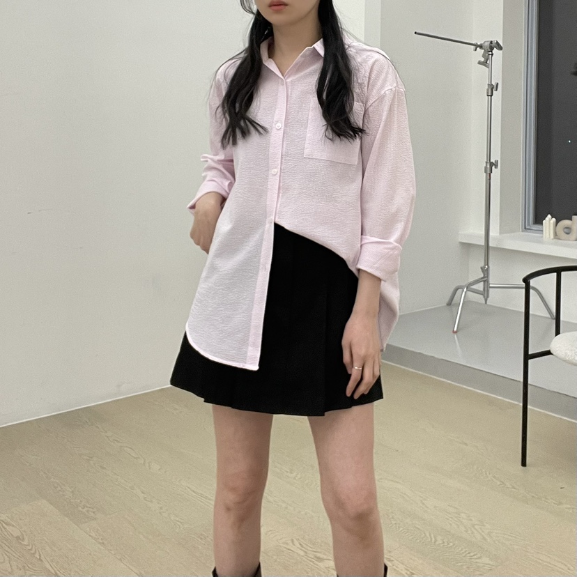 ALLVIBE直郵韓國代購㊣女裝新品人氣時尚熱賣推薦襯衫蕾絲衫ALLVIBE襯衫/蕾絲衫
