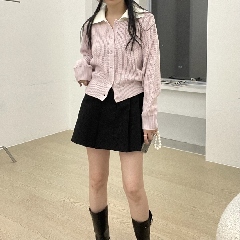 ALLVIBE直郵韓國代購㊣女裝新品職業熱賣時尚人氣25春夏針織衫ALLVIBE針織衫