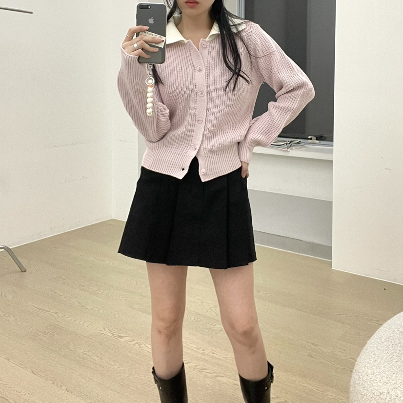 ALLVIBE直郵韓國代購㊣女裝新品職業熱賣時尚人氣25春夏針織衫ALLVIBE針織衫