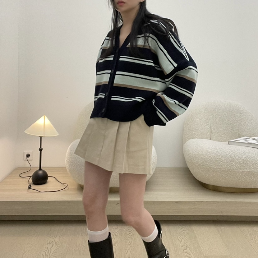 ALLVIBE直郵韓國代購㊣女裝新款時尚人氣推薦職業熱賣針織衫ALLVIBE針織衫