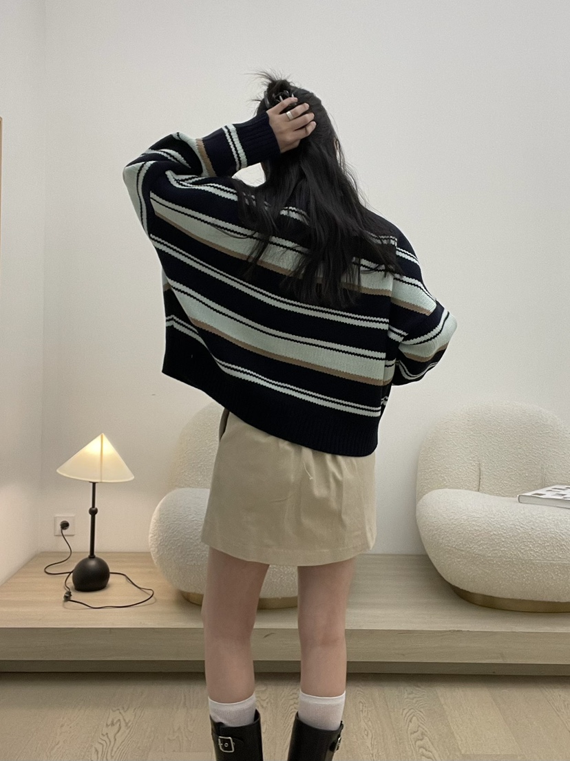 ALLVIBE直郵韓國代購㊣女裝新款時尚人氣推薦職業熱賣針織衫ALLVIBE針織衫
