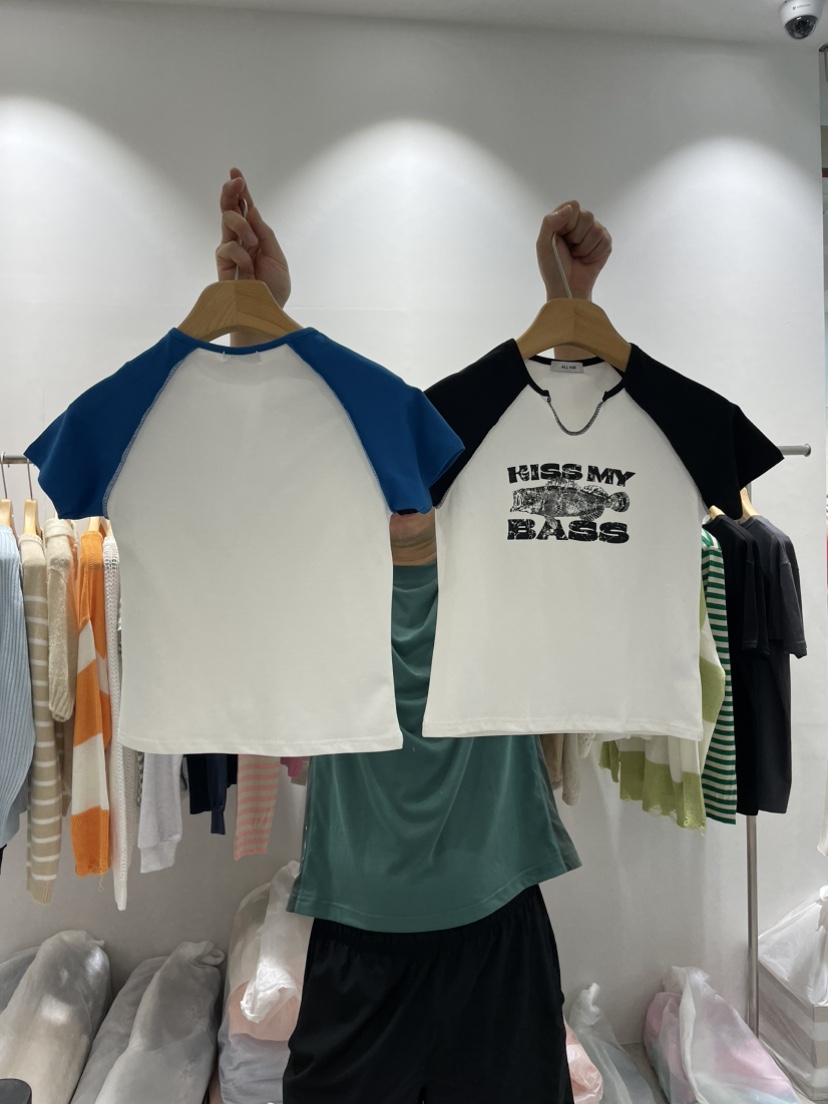 ALLVIBE韓國直郵㊣東大門實拍女裝新品時尚休閑T恤Sale折扣ALLVIBET恤