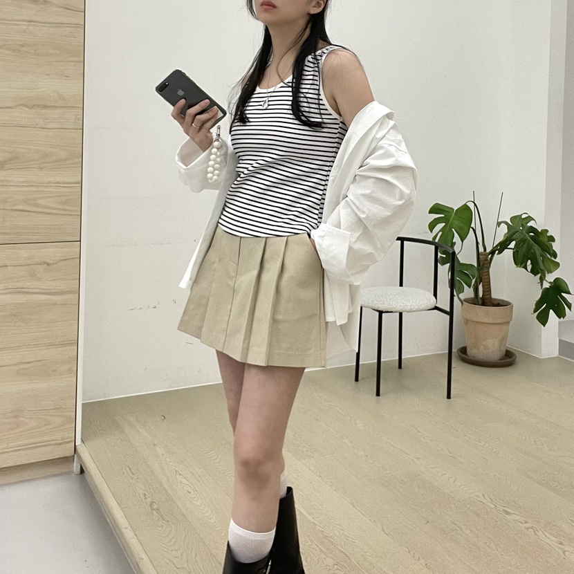 ALLVIBE直郵韓國代購㊣女裝新款人氣職業25春夏休閑吊帶背心ALLVIBE吊帶/背心