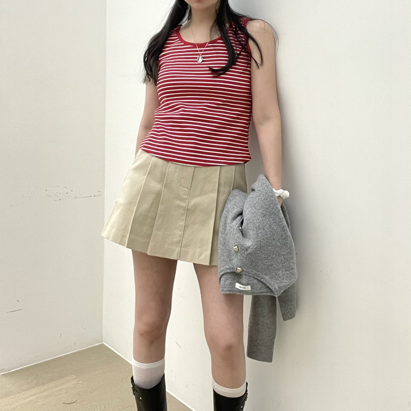 ALLVIBE直郵韓國代購㊣女裝新款人氣職業25春夏休閑吊帶背心ALLVIBE吊帶/背心圖色2