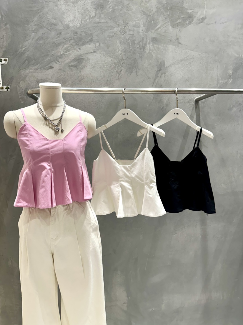 KIFF韓國㊣直郵東大門代購女裝新品25春夏休閑熱賣吊帶背心KIFF吊帶/背心