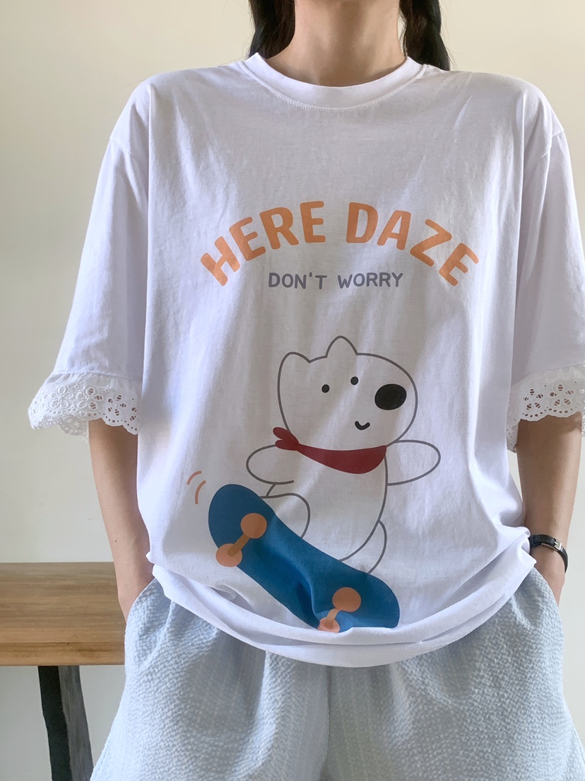PARSLEY韓國直郵㊣東大門實拍女裝新品時尚人氣推薦休閑T恤DazeT恤