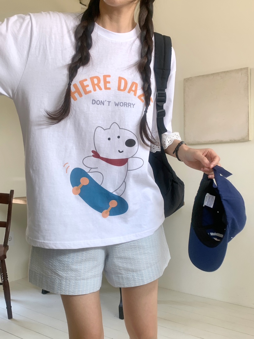 PARSLEY韓國直郵㊣東大門實拍女裝新品時尚人氣推薦休閑T恤DazeT恤