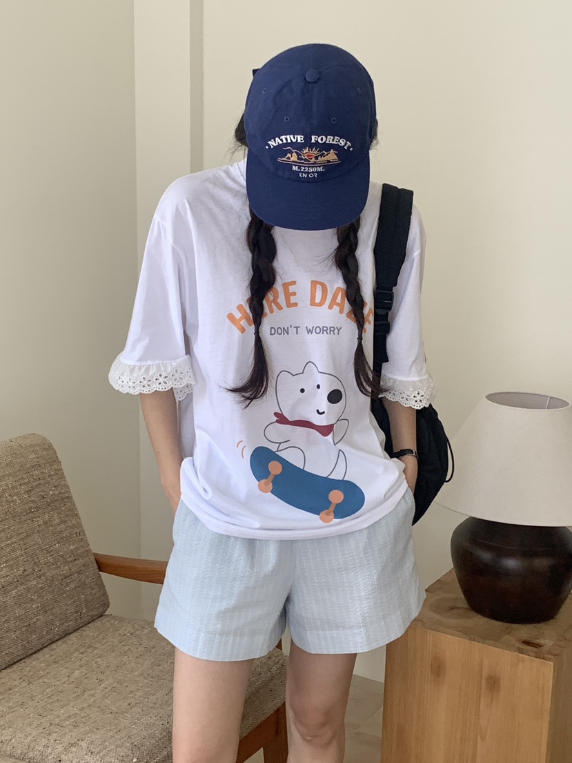 PARSLEY韓國直郵㊣東大門實拍女裝新品時尚人氣推薦休閑T恤DazeT恤