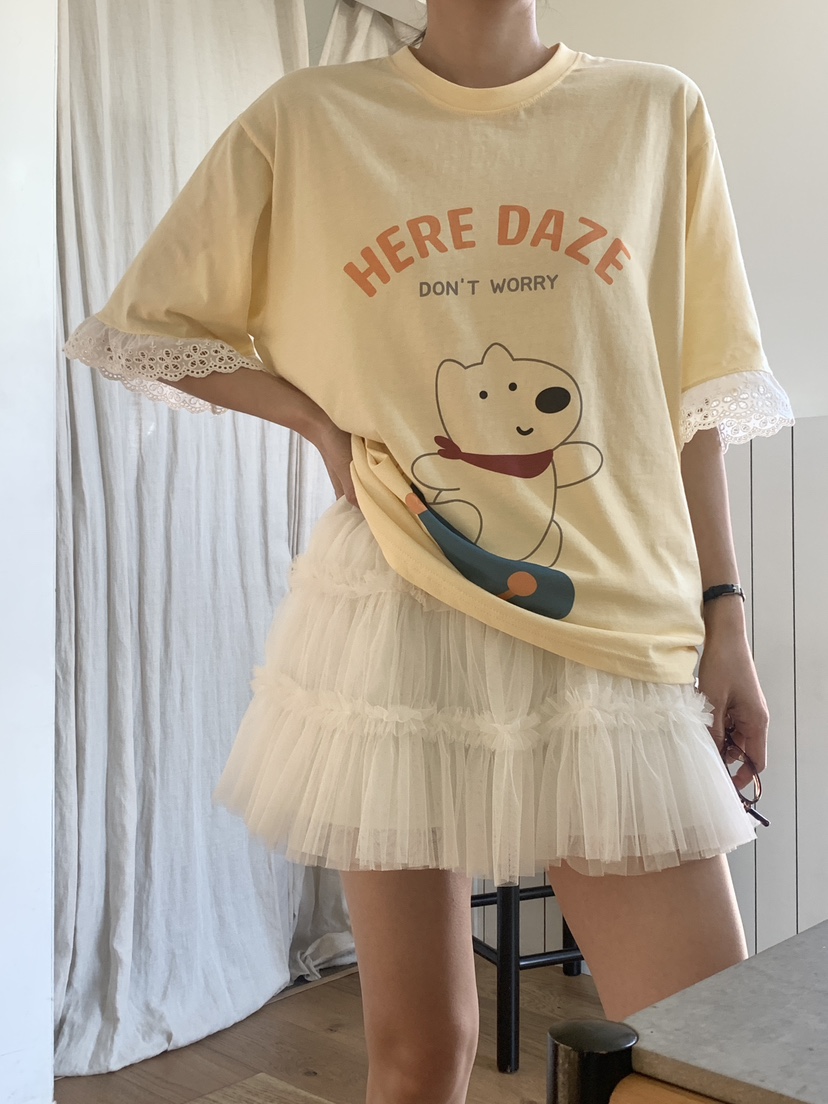 PARSLEY韓國直郵㊣東大門實拍女裝新品時尚人氣推薦休閑T恤DazeT恤