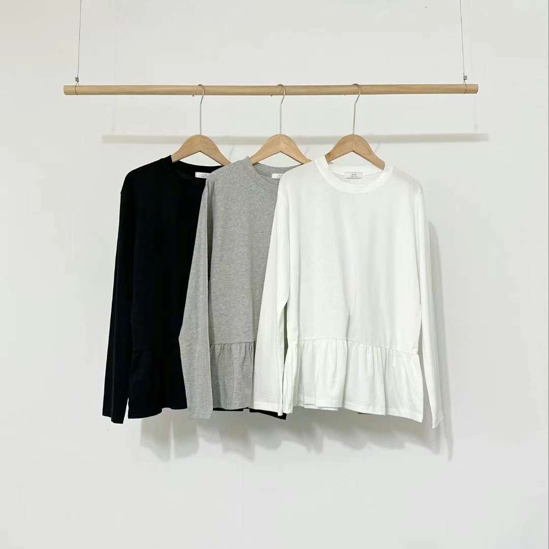 FIVE韓國㊣直郵東大門代購女裝新品時尚休閑熱賣25春夏長袖T恤FIVE長袖T恤