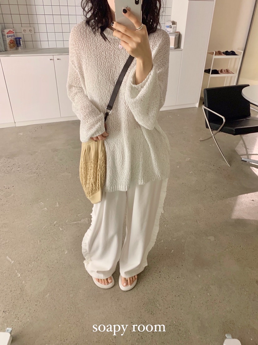 SOAPYROOM韓國直郵㊣東大門實拍女裝新品時尚職業25春夏休閑褲SOAPYROOM休閑褲