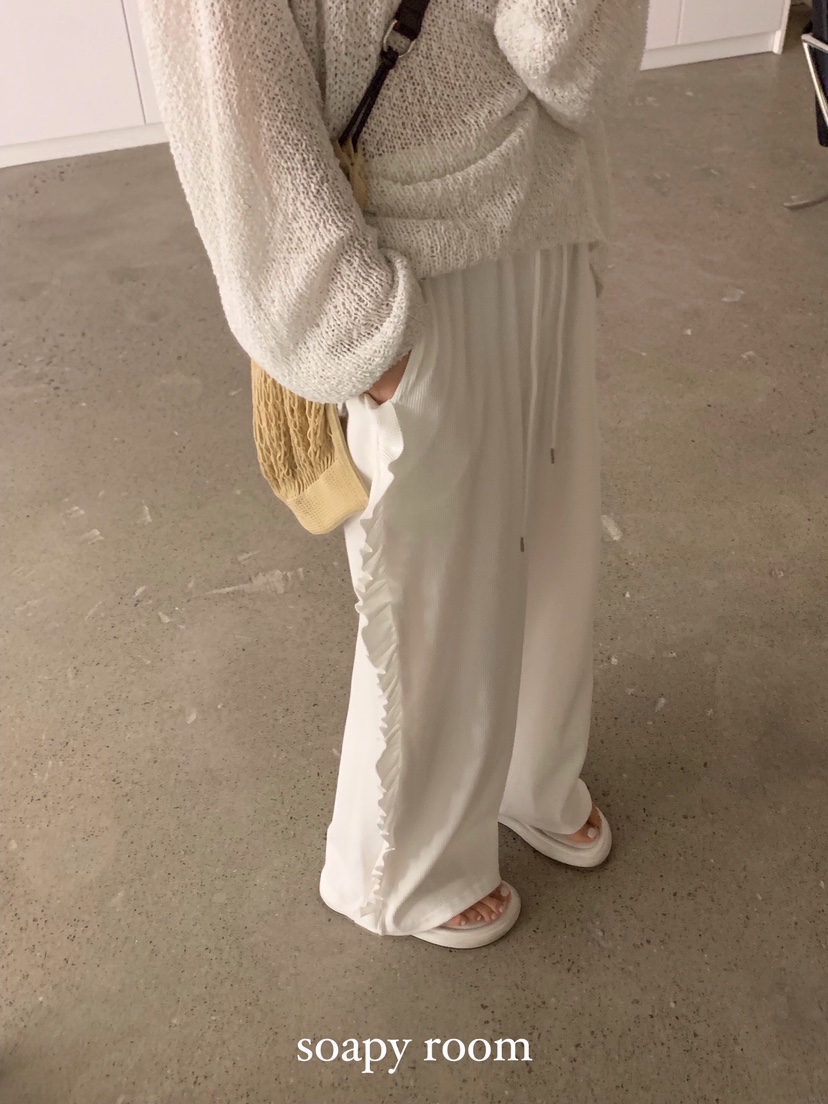 SOAPYROOM韓國直郵㊣東大門實拍女裝新品時尚職業25春夏休閑褲SOAPYROOM休閑褲