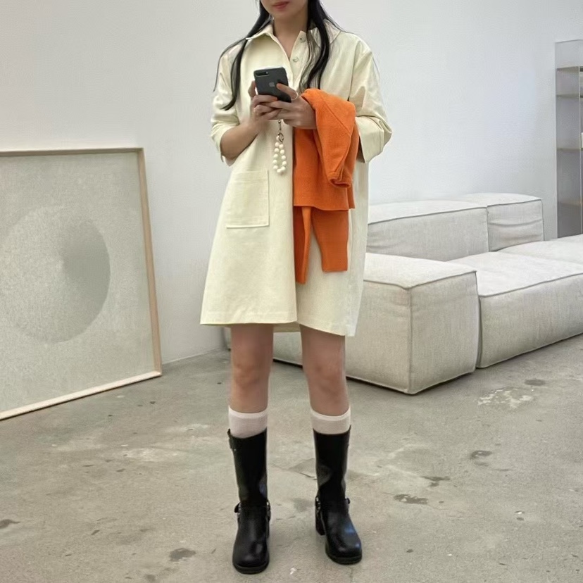 ALLVIBE韓國直郵㊣東大門實拍女裝新款時尚推薦職業休閑連衣裙ALLVIBE連衣裙