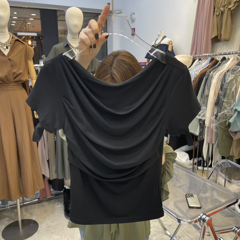 MARIGOLD直郵韓國代購㊣女裝新品人氣職業時尚25春夏休閑T恤MARIGOLDT恤圖色3