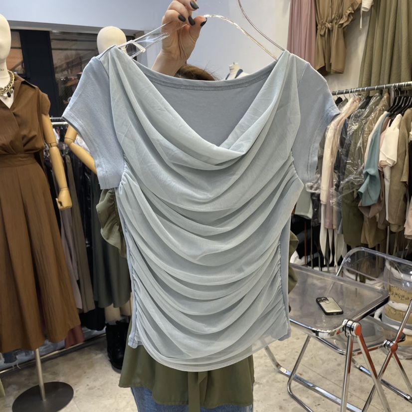MARIGOLD韓國直郵㊣女裝新品25春夏推薦職業休閑時尚人氣T恤MARIGOLDT恤圖色2