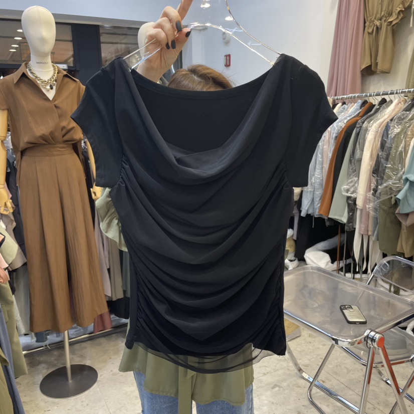 MARIGOLD韓國直郵㊣女裝新品25春夏推薦職業休閑時尚人氣T恤MARIGOLDT恤圖色3