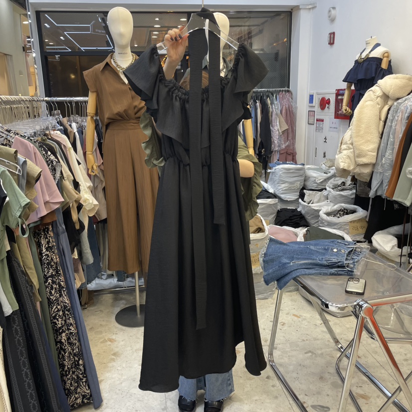 MARIGOLD韓國㊣直郵東大門代購女裝新品職業推薦連衣裙含腰帶MARIGOLD連衣裙