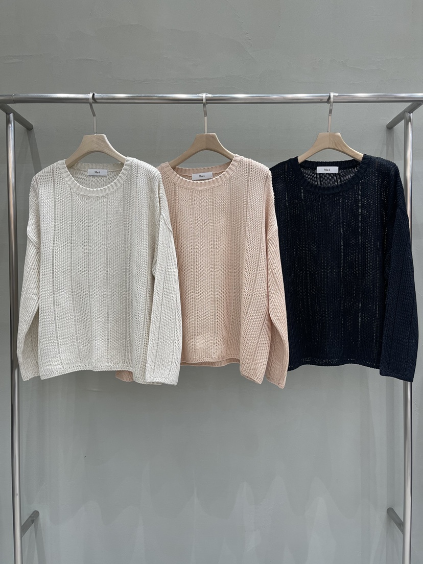 MU i韓國直郵㊣東大門實拍女裝新品職業熱賣推薦時尚針織衫A.b/AUTUMN BEIGE針織衫