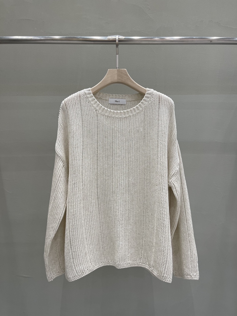 MU i韓國直郵㊣東大門實拍女裝新品職業熱賣推薦時尚針織衫A.b/AUTUMN BEIGE針織衫圖色1