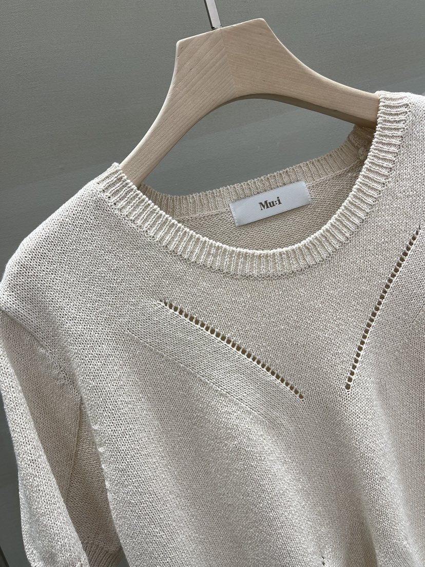 MU i韓國㊣直郵東大門代購女裝新品休閑時尚職業人氣針織衫A.b/AUTUMN BEIGE針織衫