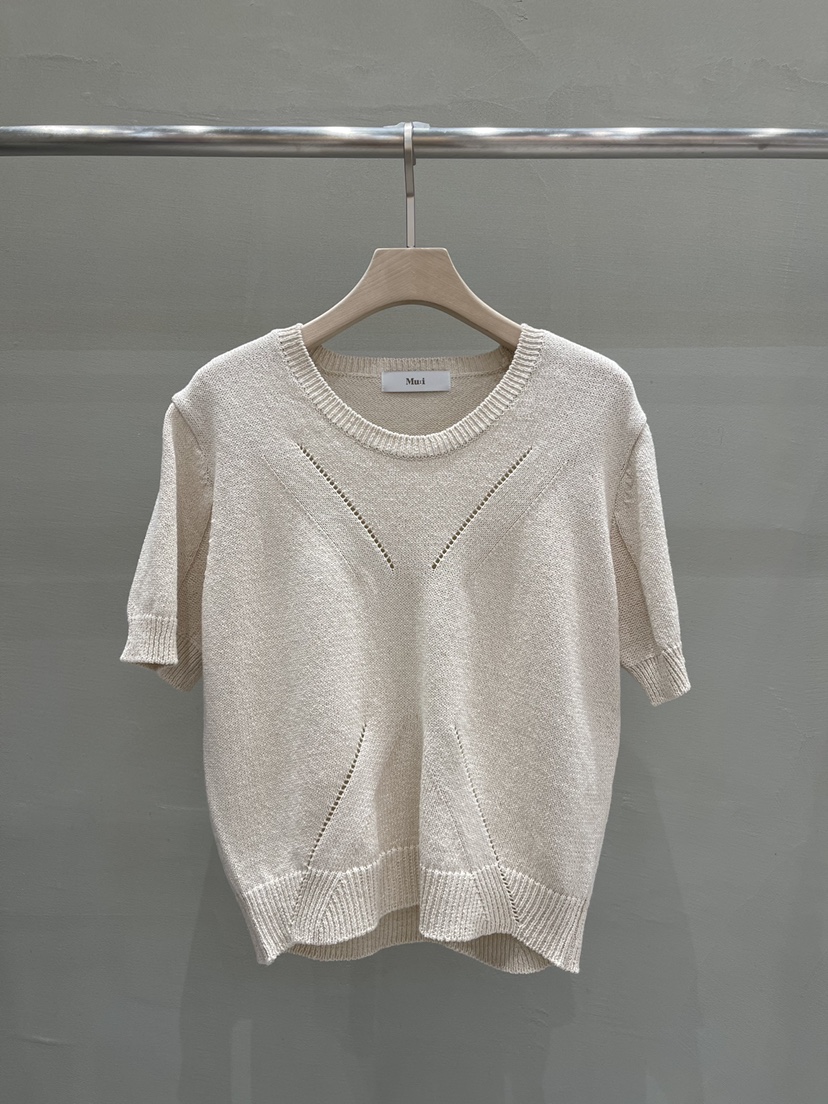 MU i韓國㊣直郵東大門代購女裝新品休閑時尚職業人氣針織衫A.b/AUTUMN BEIGE針織衫圖色1