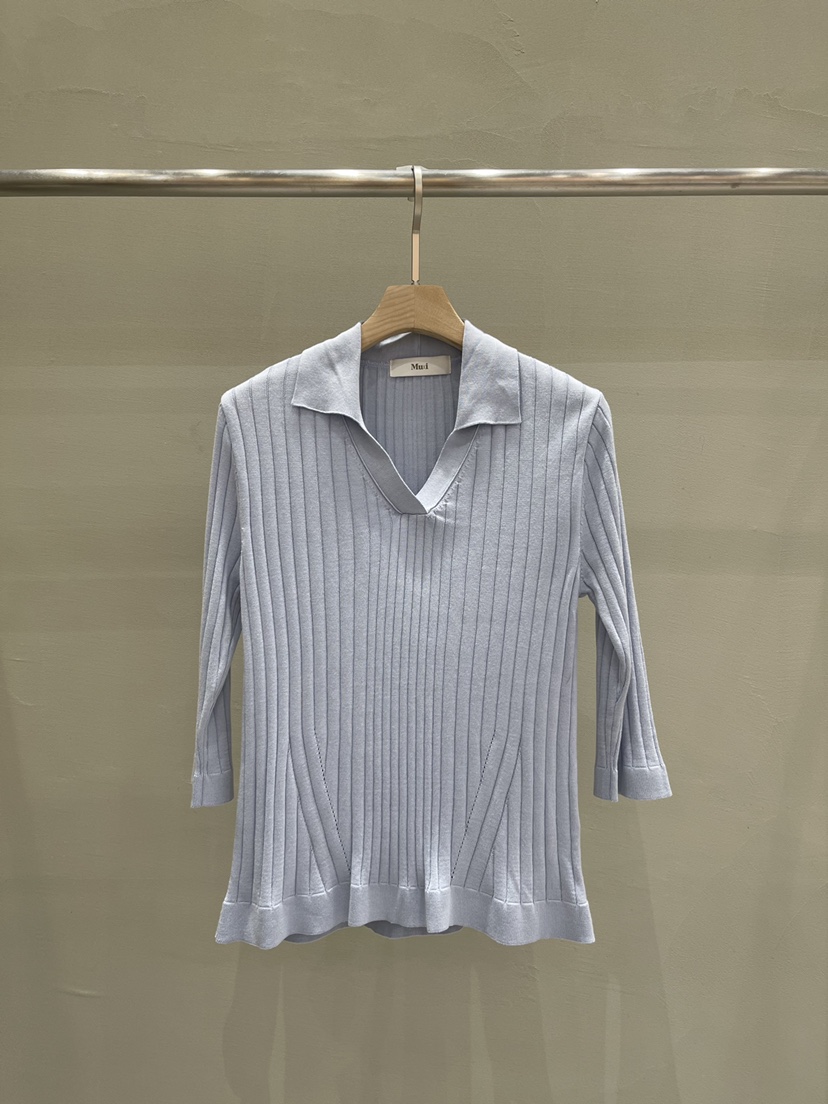 MU i直郵韓國代購㊣女裝新品25春夏時尚休閑推薦職業針織衫Mu:i-Q針織衫圖色3