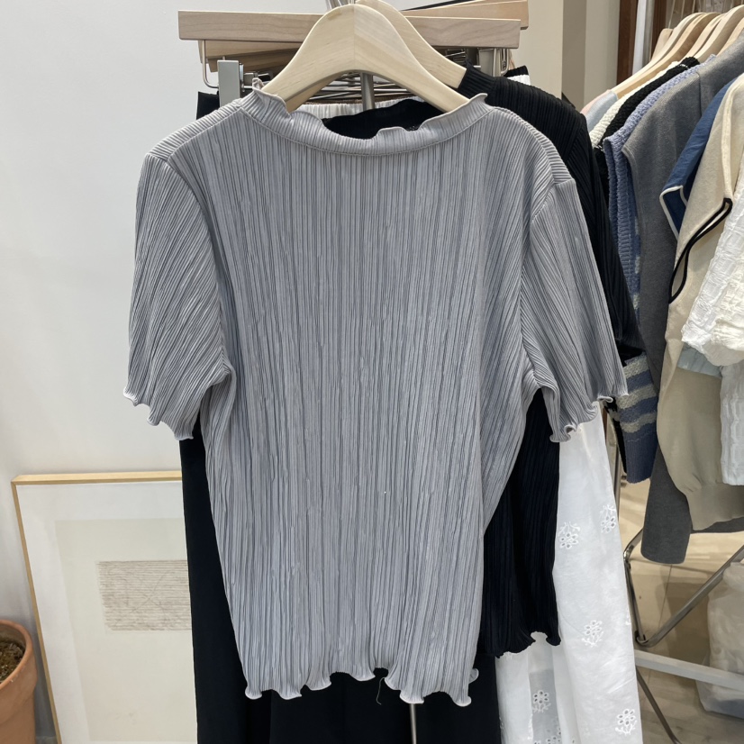 J&amp;C韓國直郵㊣東大門實拍女裝新品熱賣25春夏休閑人氣T恤J&C/J.BLANCT恤