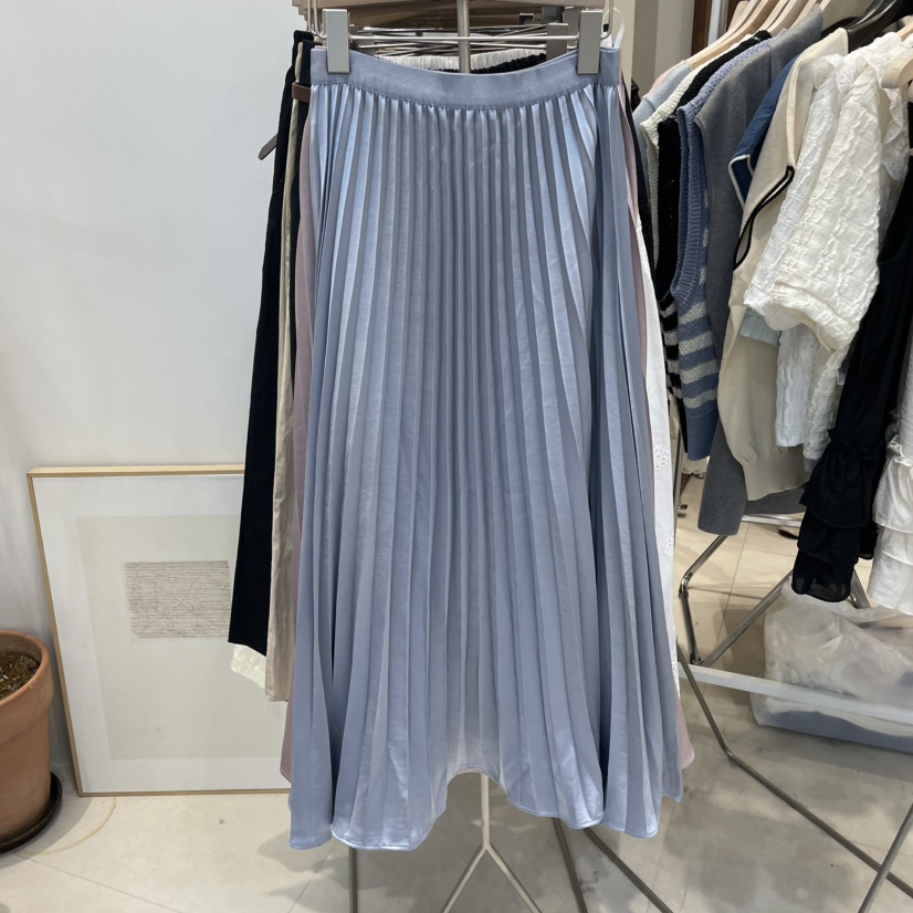 J&amp;C韓國㊣直郵東大門代購女裝新品職業半身裙中短裙褶皺J&C/J.BLANC半身裙/中短裙圖色2
