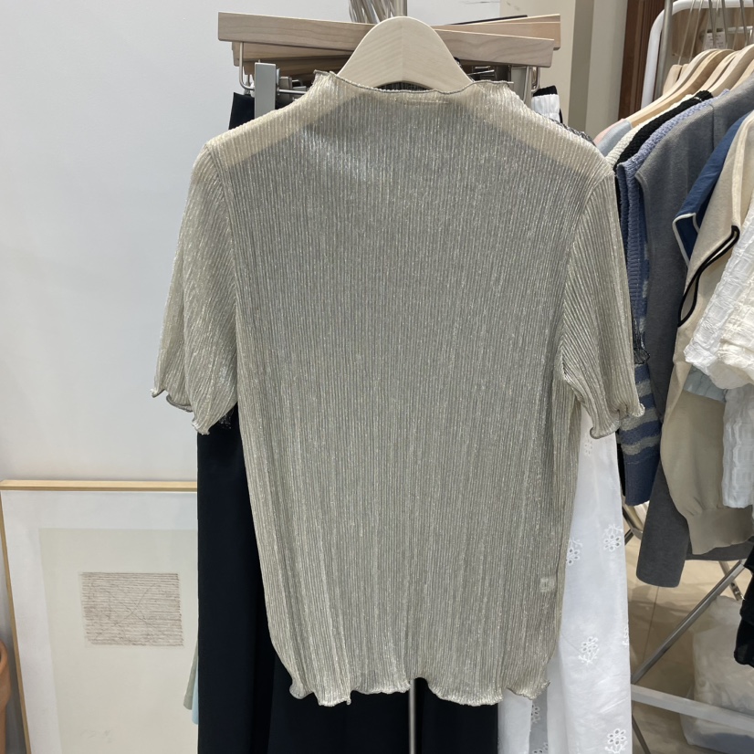 J&amp;C韓國直郵㊣女裝新品推薦休閑25春夏熱賣時尚人氣T恤J&C/J.BLANCT恤圖色1