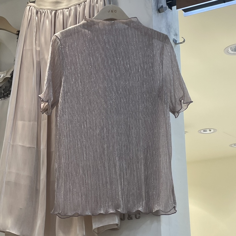 J&amp;C韓國直郵㊣女裝新品推薦休閑25春夏熱賣時尚人氣T恤J&C/J.BLANCT恤圖色4