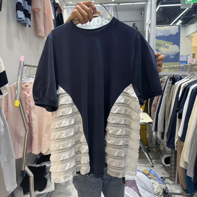 RUMBA韓國直郵㊣女裝新款休閑職業人氣25春夏熱賣推薦時尚T恤RUMBAT恤圖色2