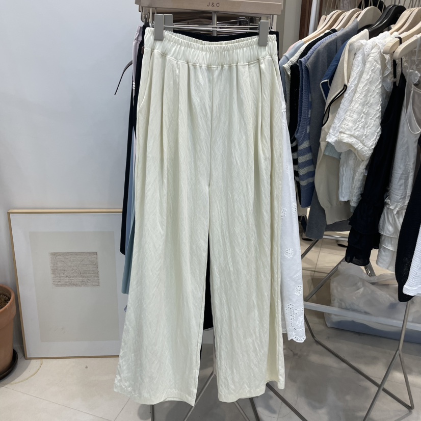 J&C韓國㊣直郵東大門代購女裝新品熱賣人氣25春夏休閑褲J&C/J.BLANC休閑褲圖色2