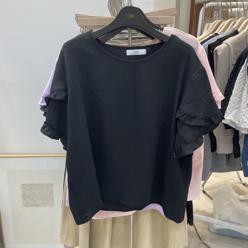J&C直郵韓國代購㊣女裝新款職業人氣25春夏推薦休閑T恤J&C/J.BLANCT恤圖色4