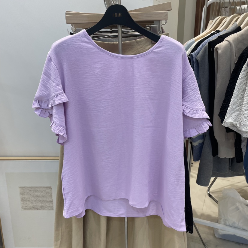 J&C直郵韓國代購㊣女裝新款職業人氣25春夏推薦休閑T恤J&C/J.BLANCT恤圖色5