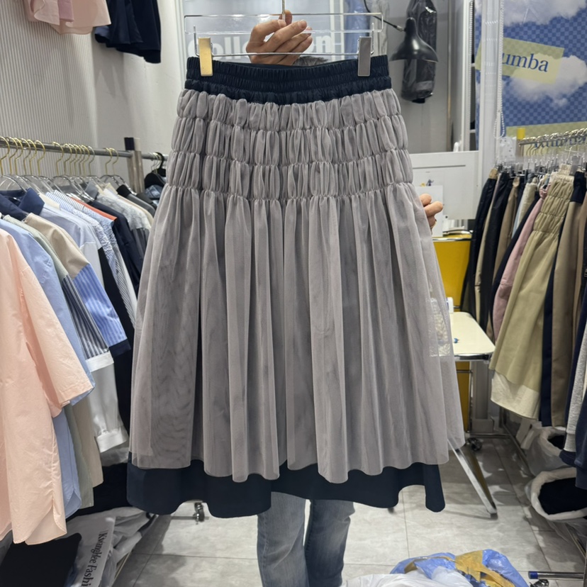 RUMBA直郵韓國代購㊣女裝新品職業推薦25春夏時尚半身裙中短裙RUMBA半身裙/中短裙