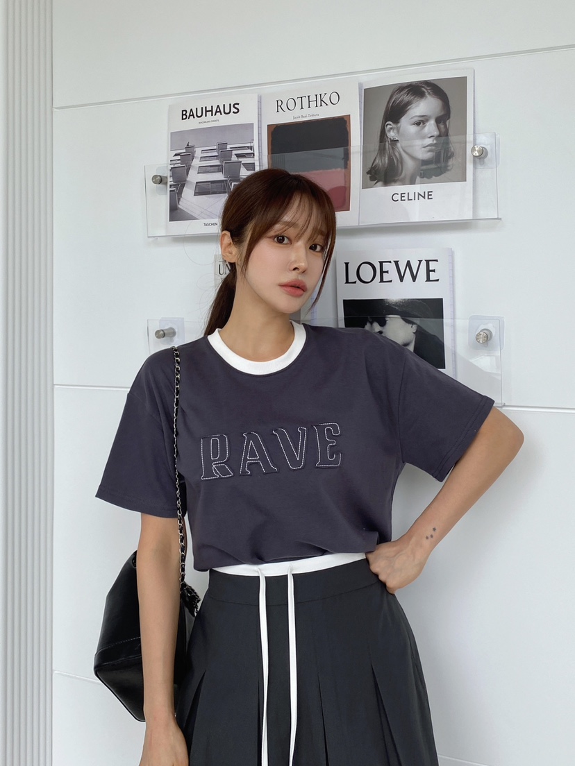 CLOTH韓國直郵㊣女裝新品25春夏時尚休閑熱賣人氣職業推薦T恤CLOTHT恤