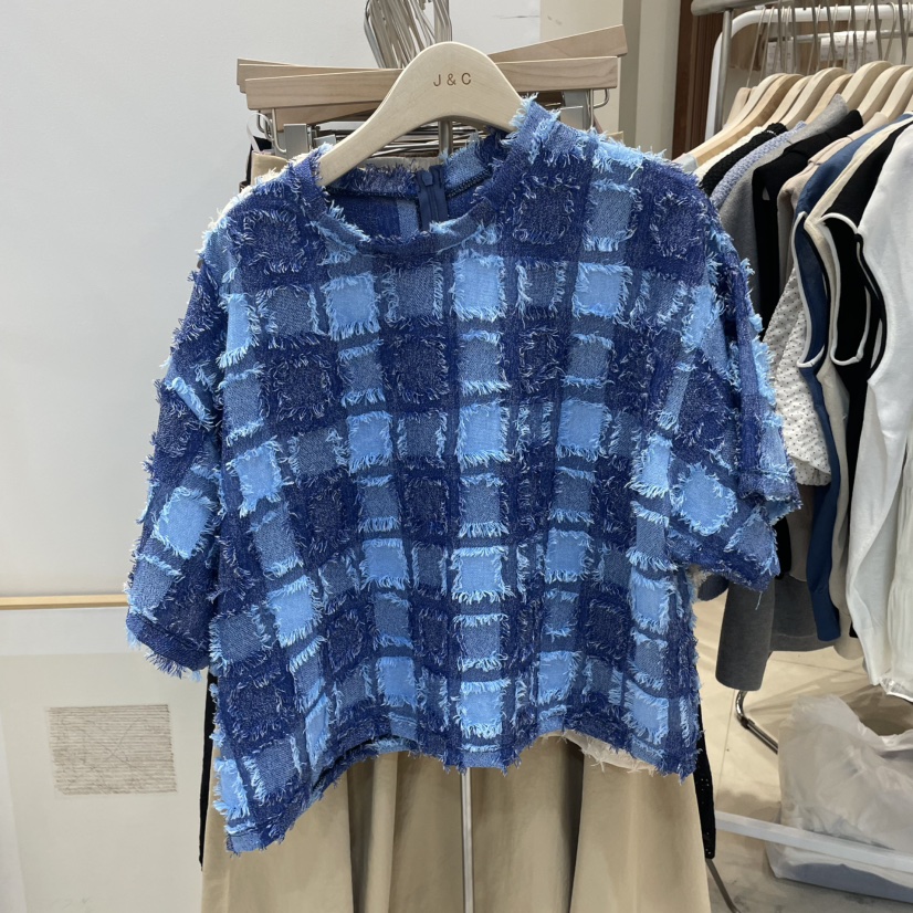 J&C韓國直郵㊣女裝新品25春夏休閑熱賣職業推薦人氣T恤J&C/J.BLANCT恤圖色2
